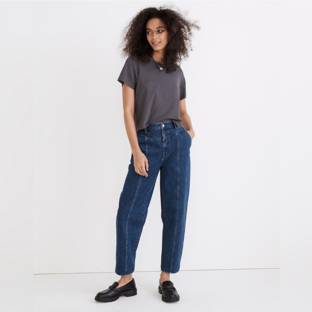 Madewell Women's High Rise Jeans in Dark Blue